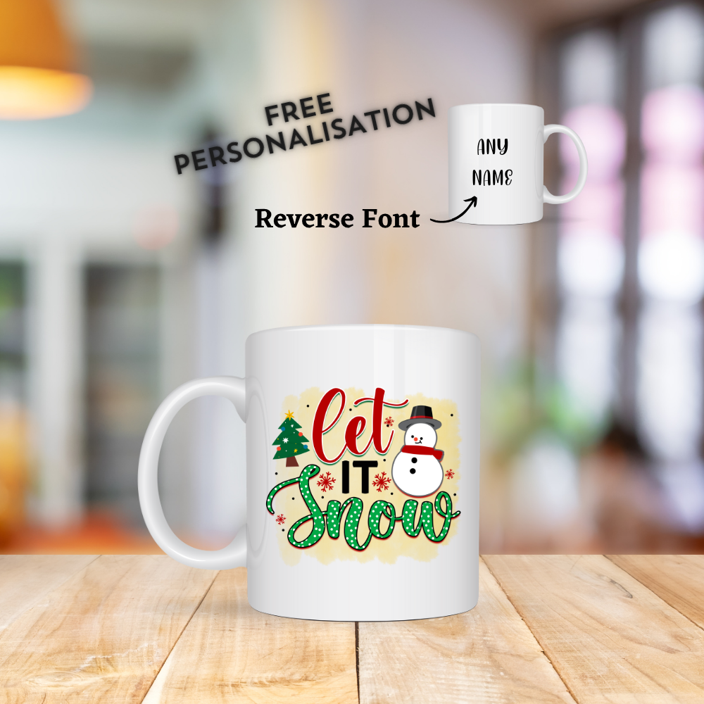 Let It Snow Christmas Mug