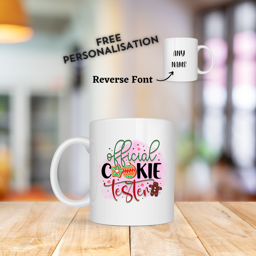 Official Cookie Tester Christmas Mug