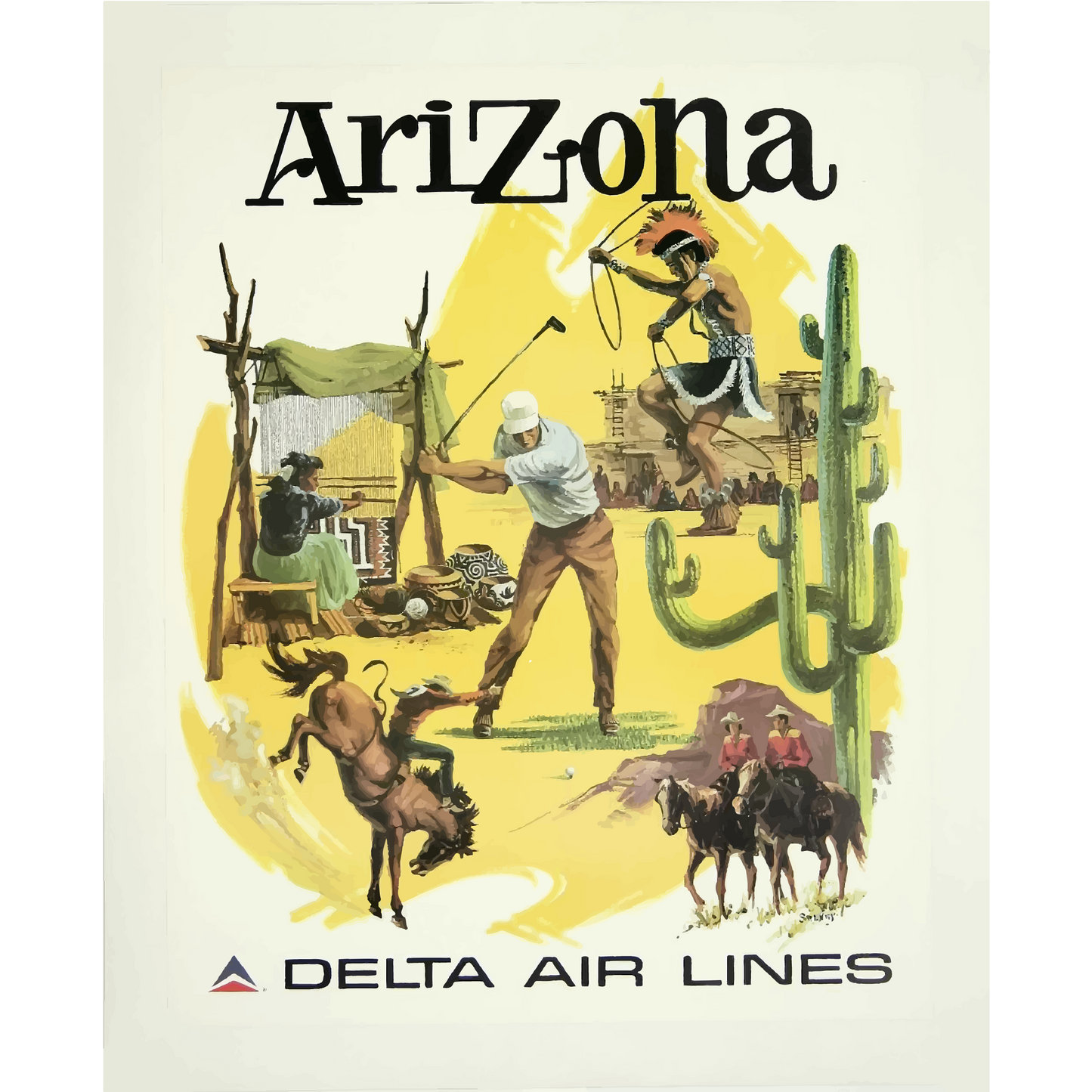 Vintage Travel Poster Arizona