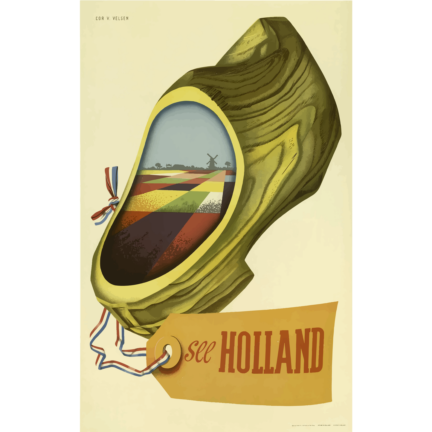 Vintage Travel Poster Holland