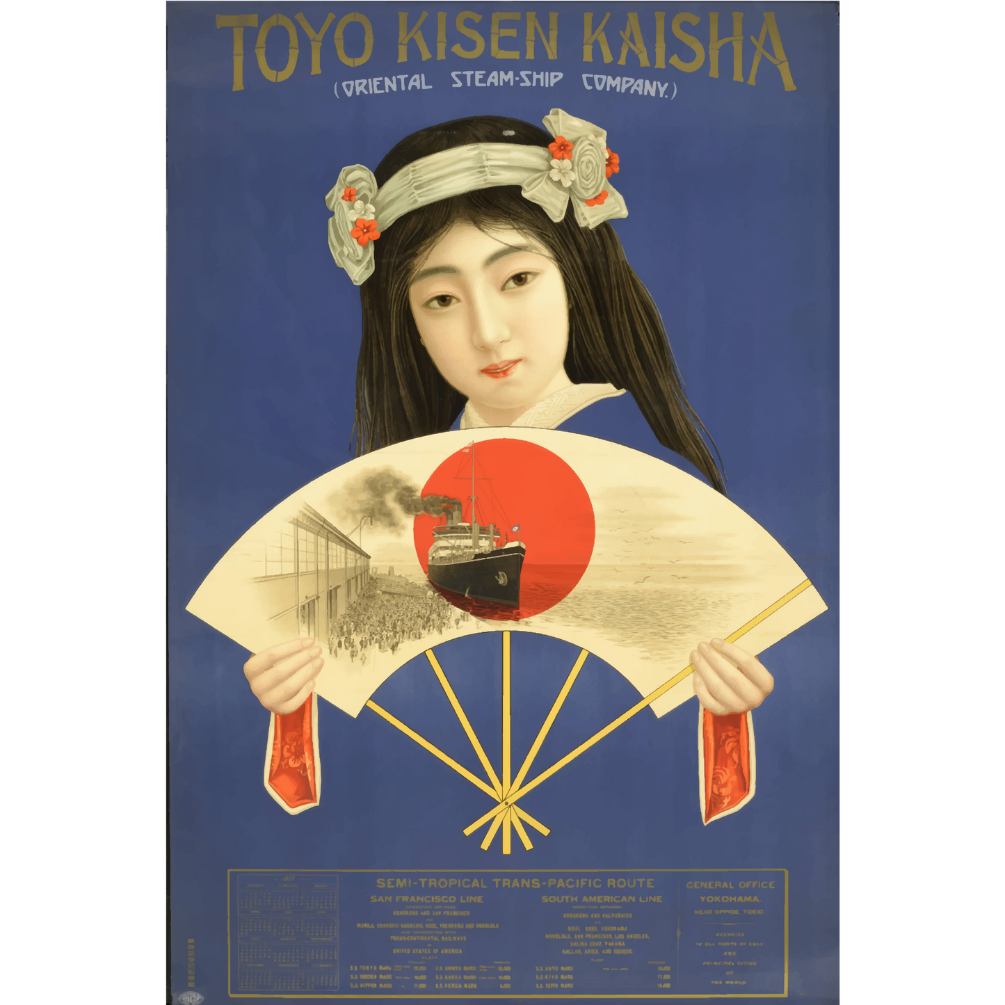 Vintage Travel Poster Japan V3