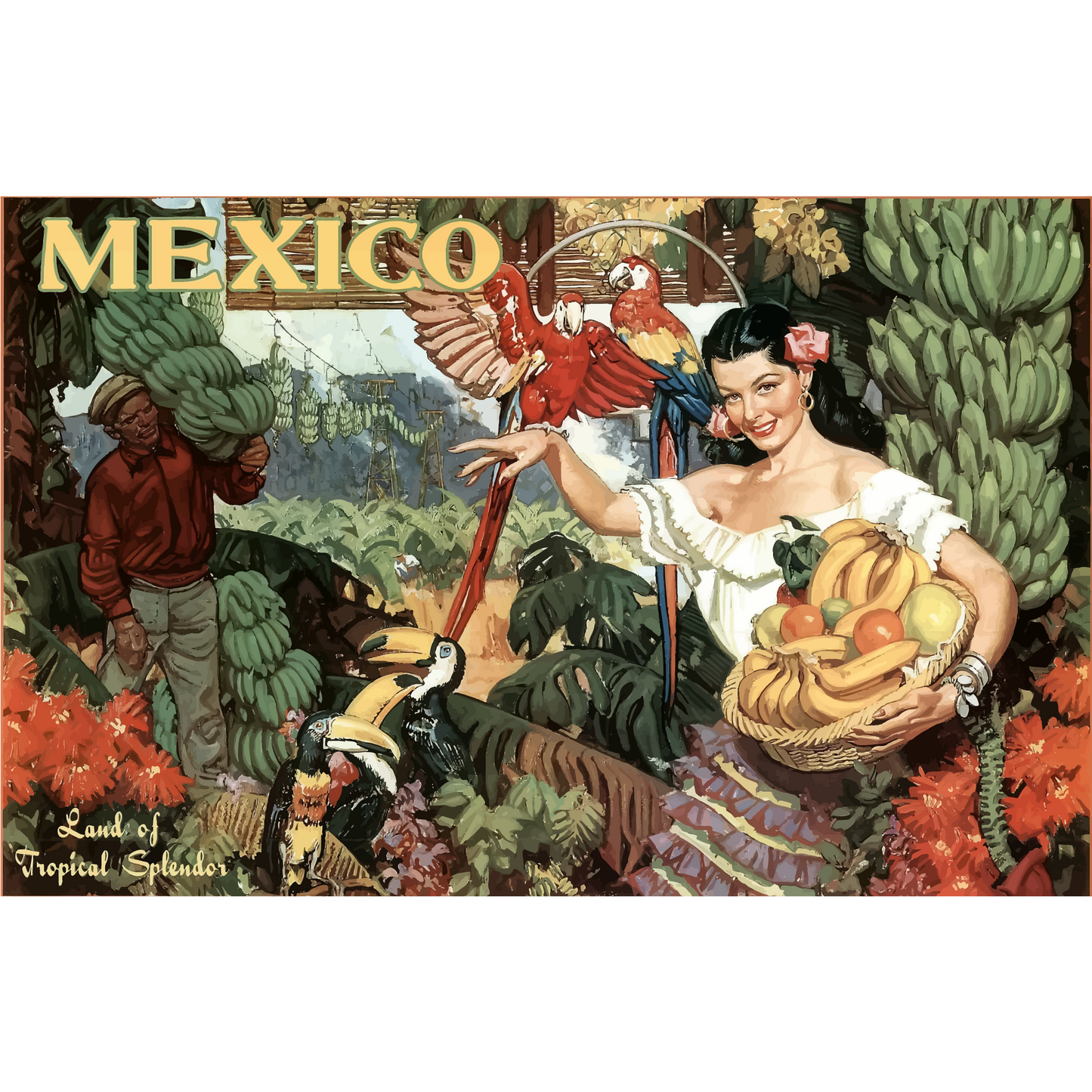 Vintage Travel Poster Mexico