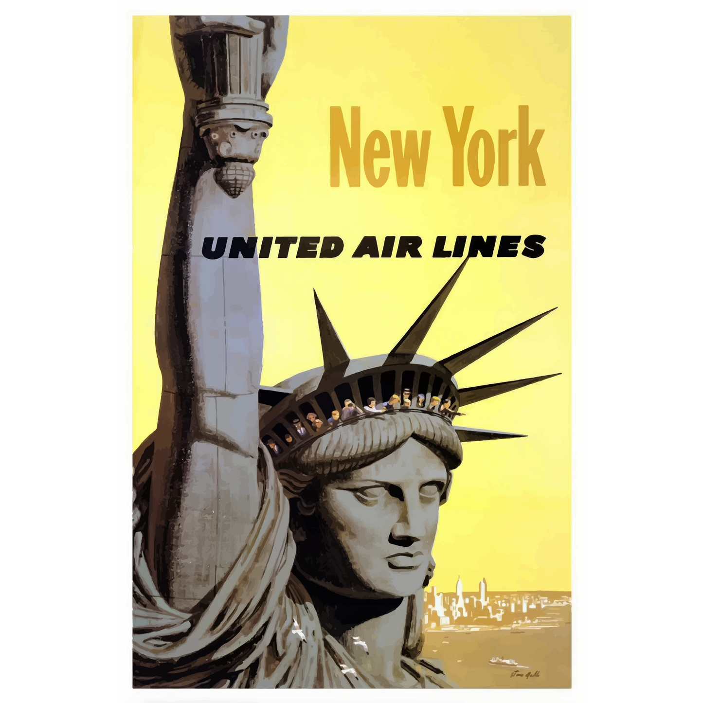 Vintage Travel Poster New York