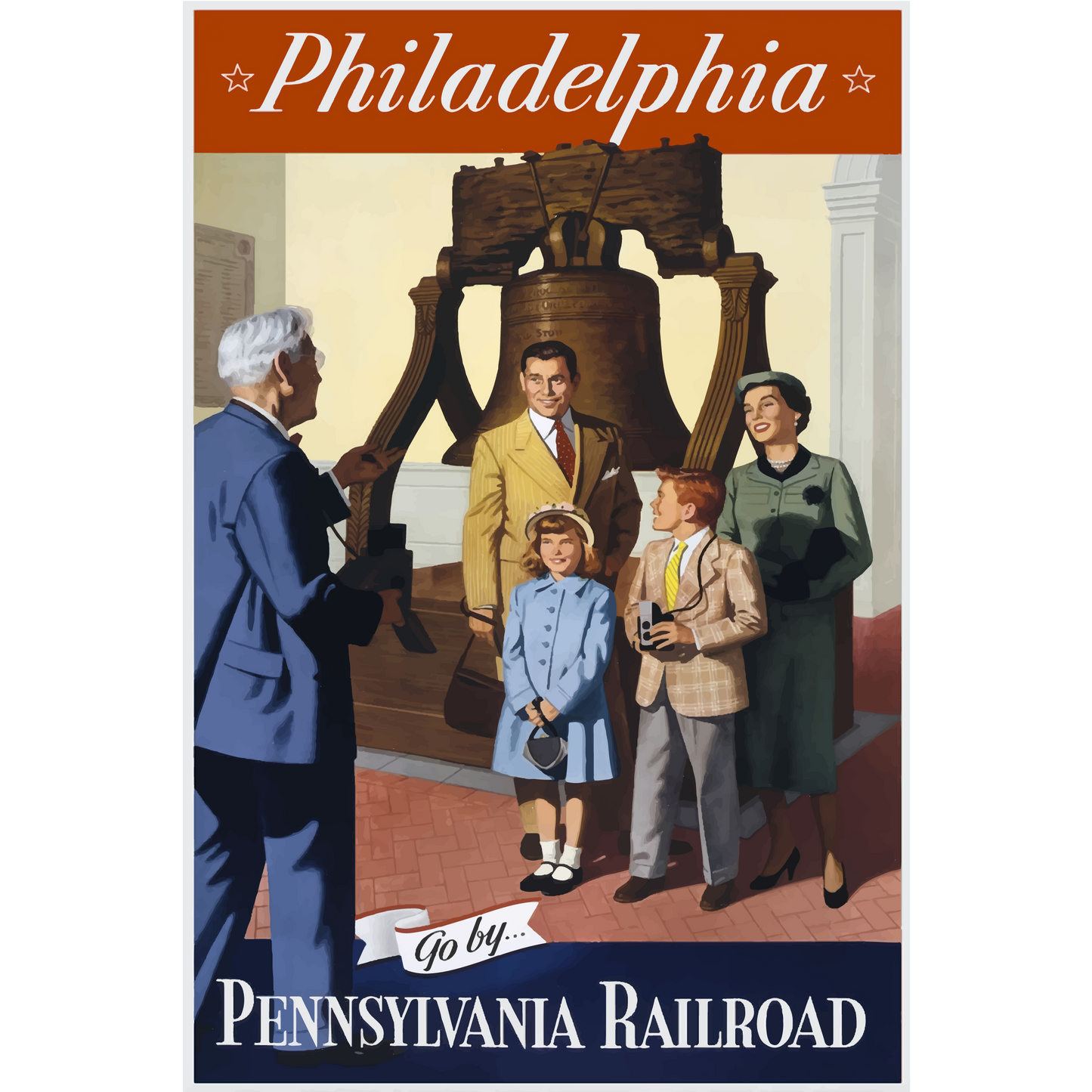 Vintage Travel Poster Philadelphia