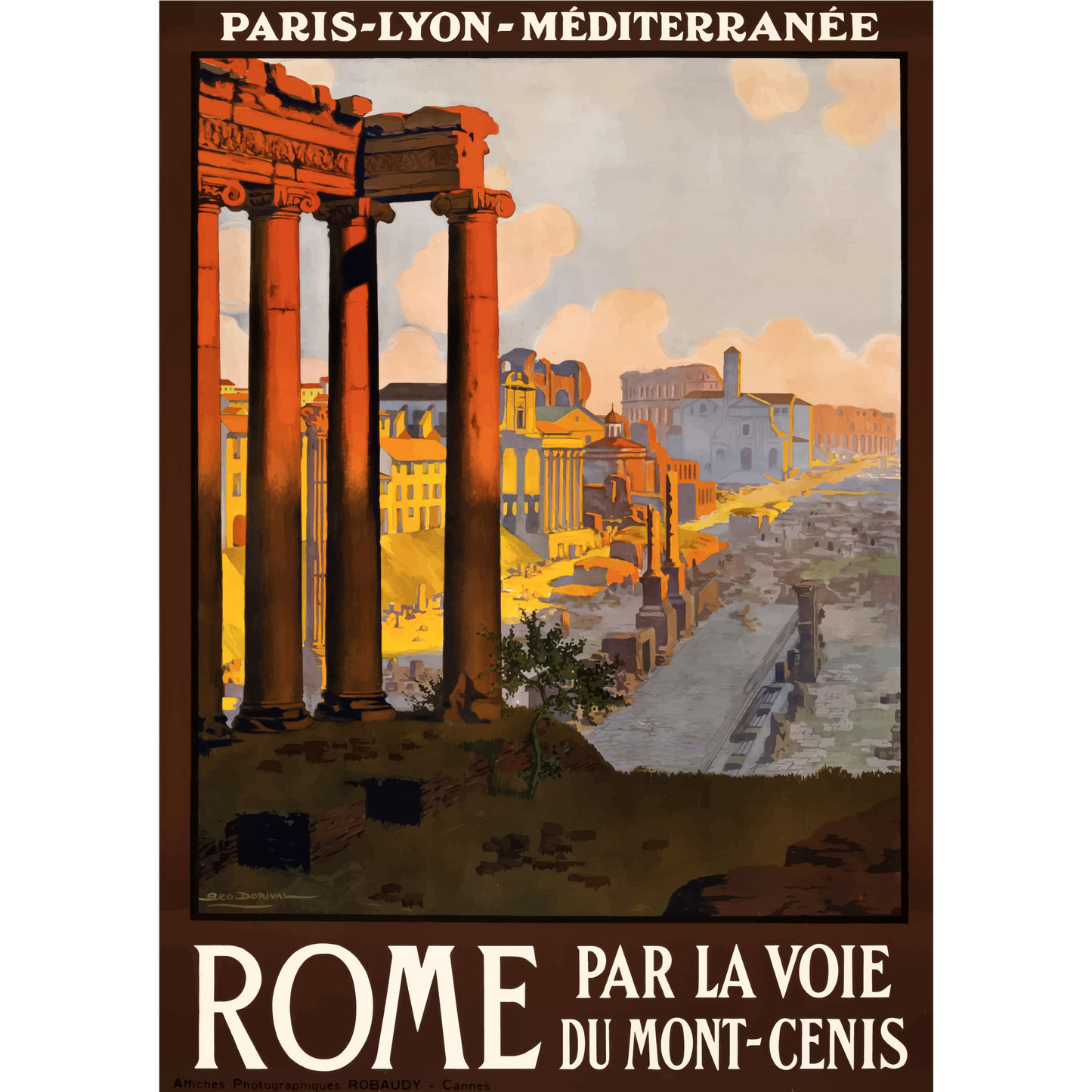Vintage Travel Poster Rome