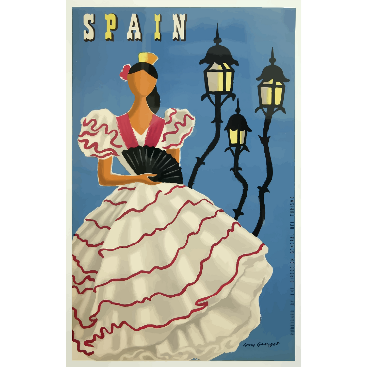 Vintage Travel Poster Spain