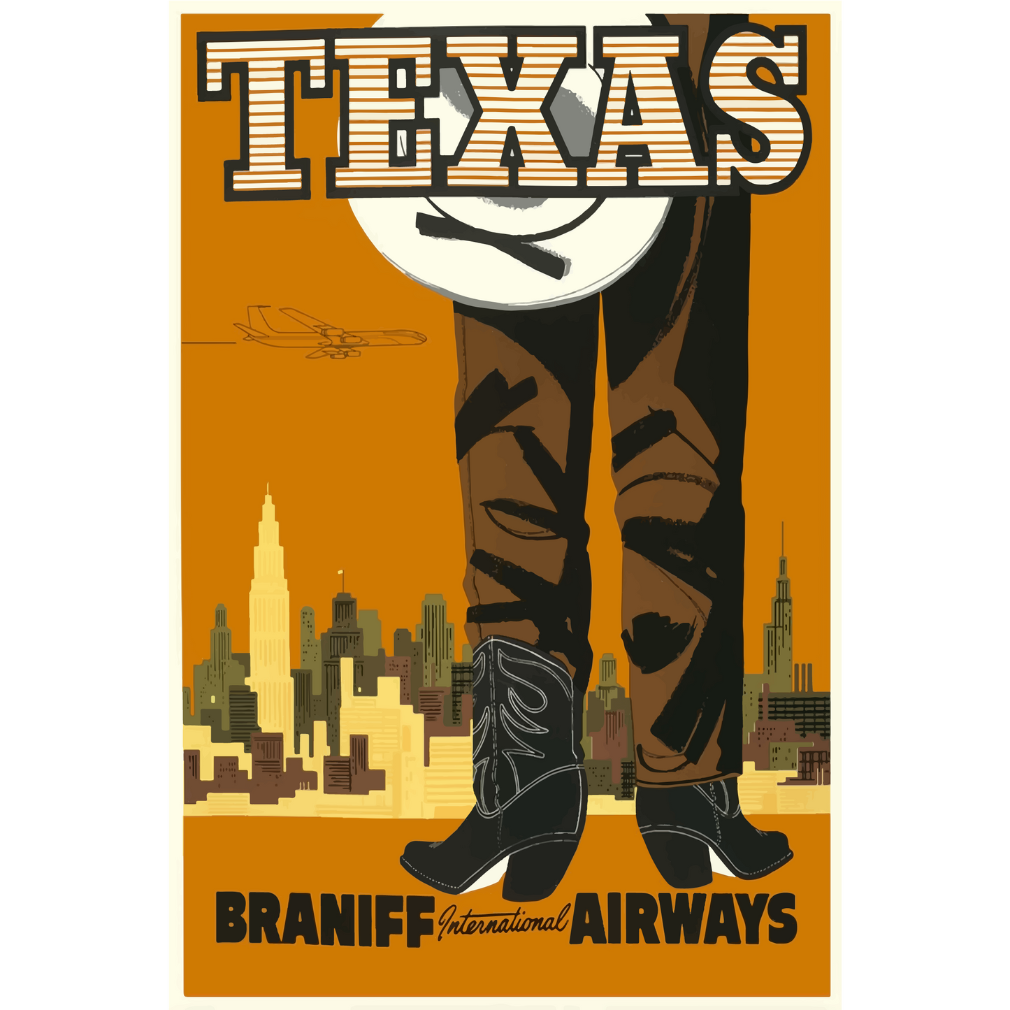 Vintage Travel Poster Texas USA