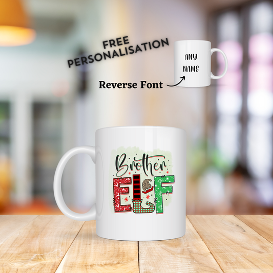 Brother Elf Christmas Mug