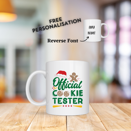 Official Cookie Tester Christmas Mug