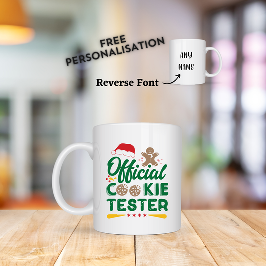 Official Cookie Tester Christmas Mug