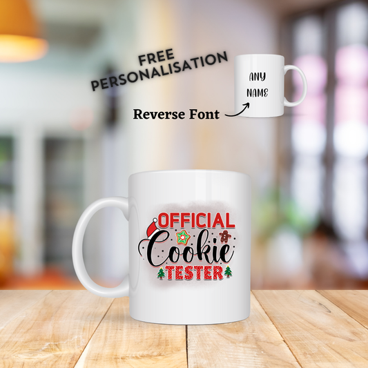 Official Cookie Tester Christmas Mug