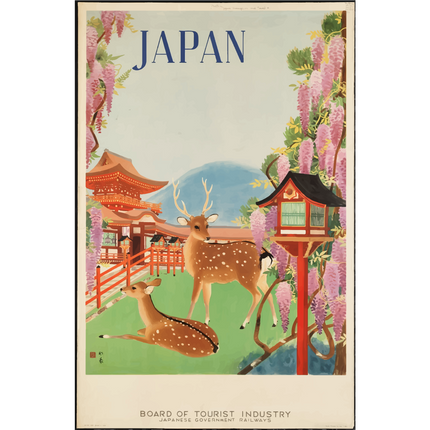 Vintage Travel Poster Japan