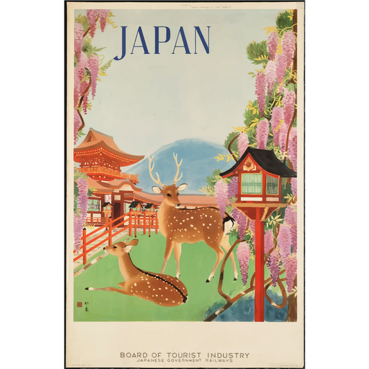 Vintage Travel Poster Japan