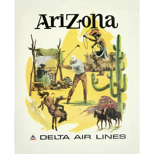Vintage Travel Poster Arizona