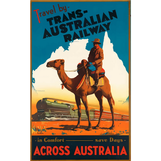 Vintage Travel Poster Australia