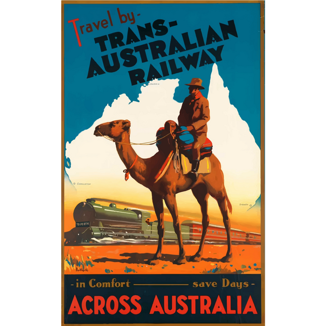 Vintage Travel Poster Australia