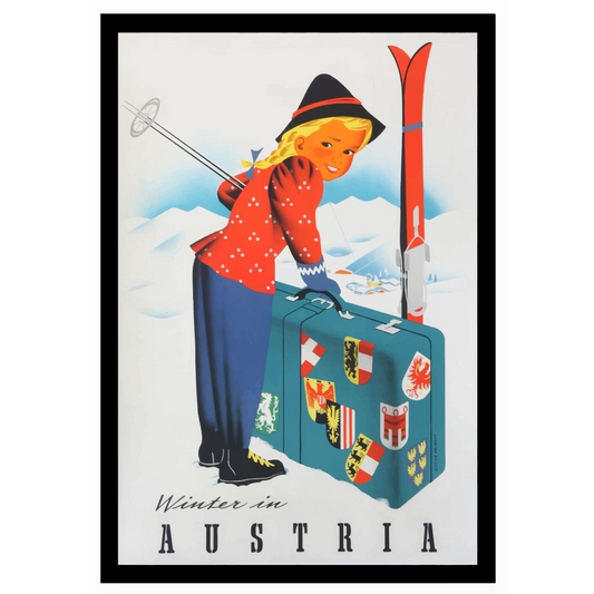 Vintage Travel Poster Austria V2