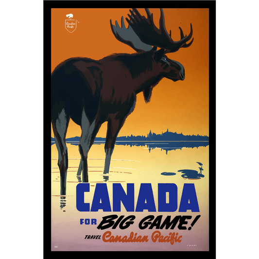 Vintage Travel Poster Canada