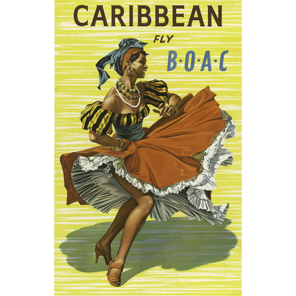 Vintage Travel Poster Caribbean