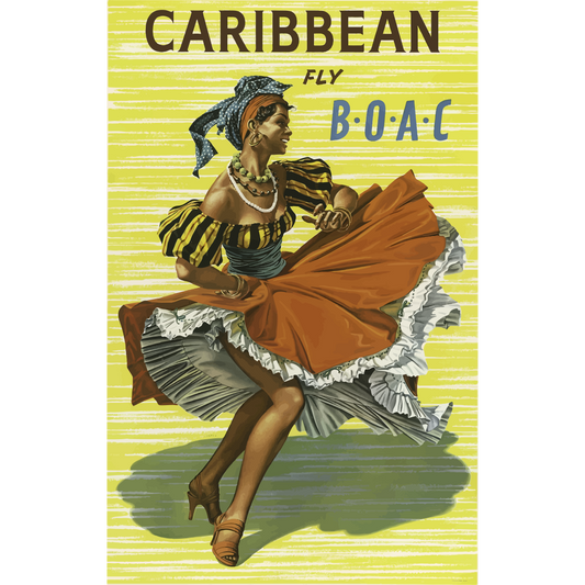 Vintage Travel Poster Caribbean