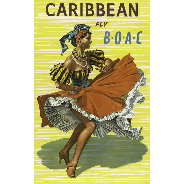 Vintage Travel Poster Caribbean