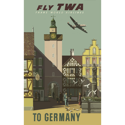 Vintage Travel Poster Germany