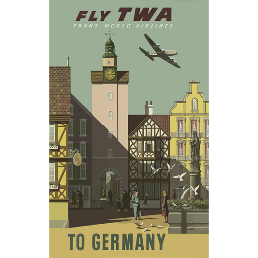 Vintage Travel Poster Germany