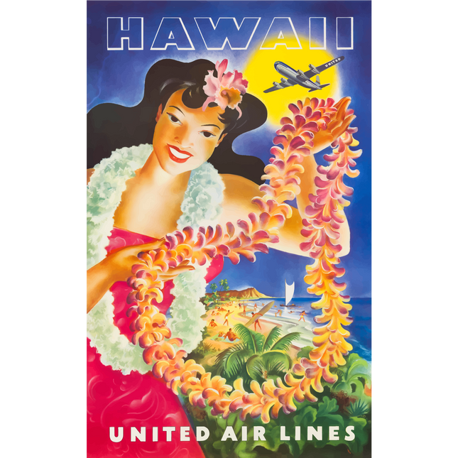 Vintage Travel Poster Hawaii