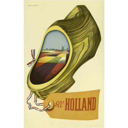 Vintage Travel Poster Holland