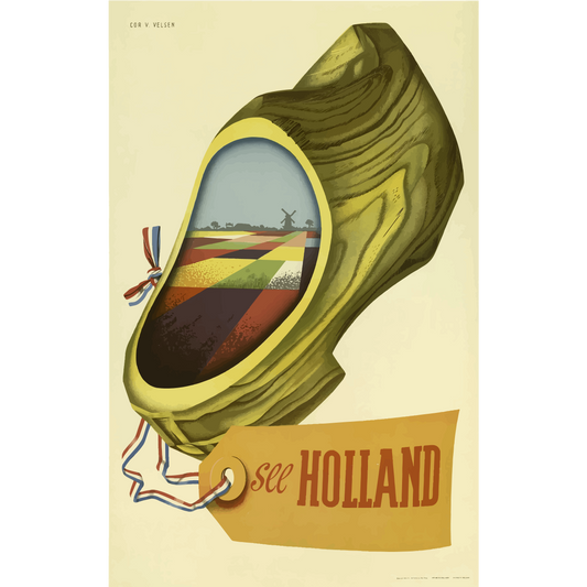 Vintage Travel Poster Holland