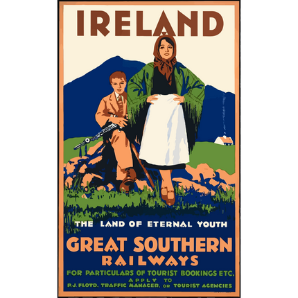 Vintage Travel Poster Ireland