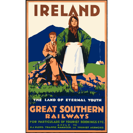 Vintage Travel Poster Ireland