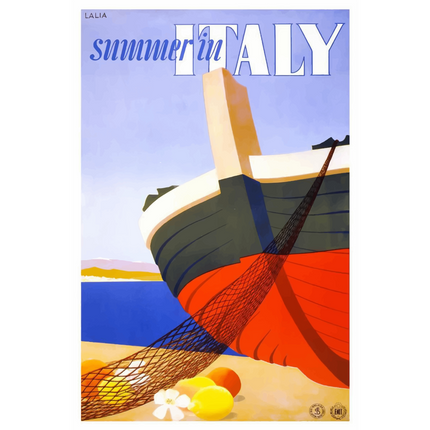 Vintage Travel Poster Italy