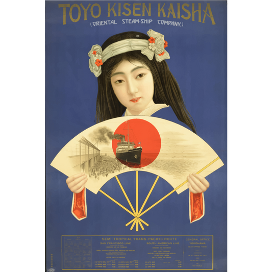 Vintage Travel Poster Japan V3