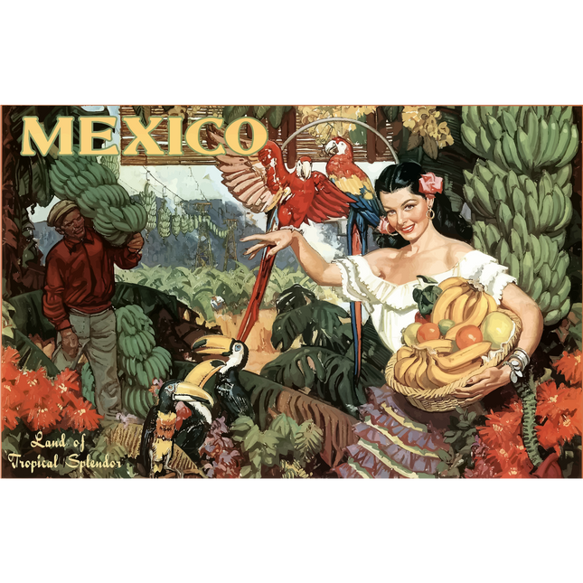 Vintage Travel Poster Mexico