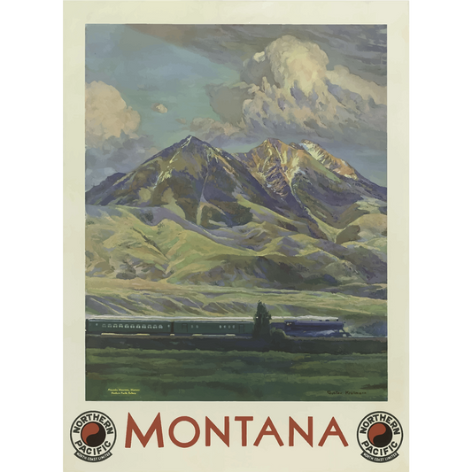 Vintage Travel Poster Montana
