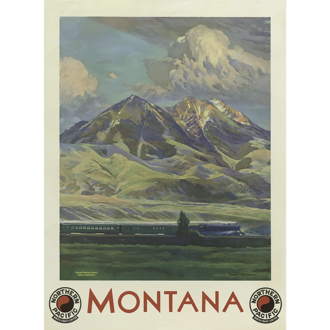 Vintage Travel Poster Montana