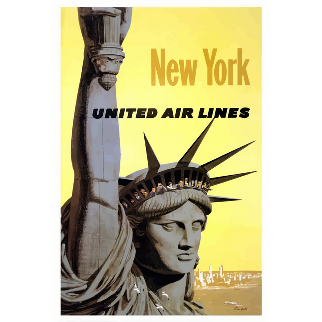 Vintage Travel Poster New York