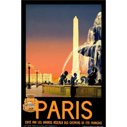 Vintage Travel Poster Paris