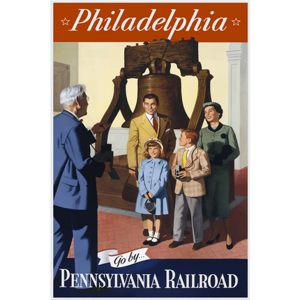 Vintage Travel Poster Philadelphia
