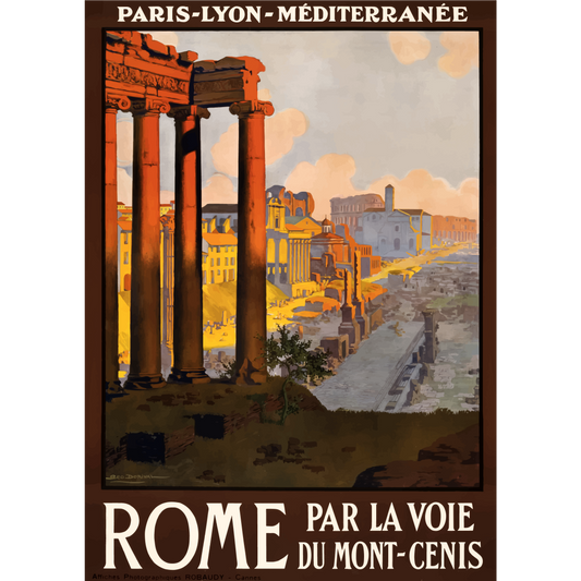 Vintage Travel Poster Rome