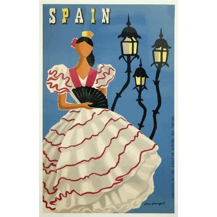 Vintage Travel Poster Spain
