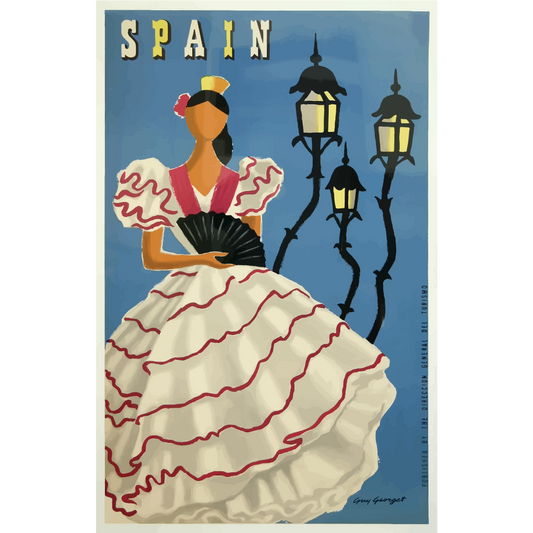 Vintage Travel Poster Spain