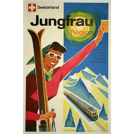 Vintage Travel Poster Switzerland