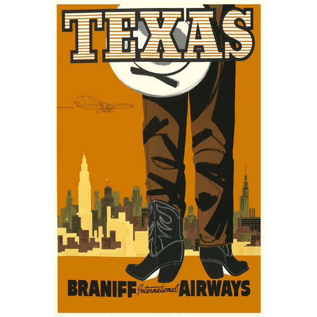 Vintage Travel Poster Texas USA