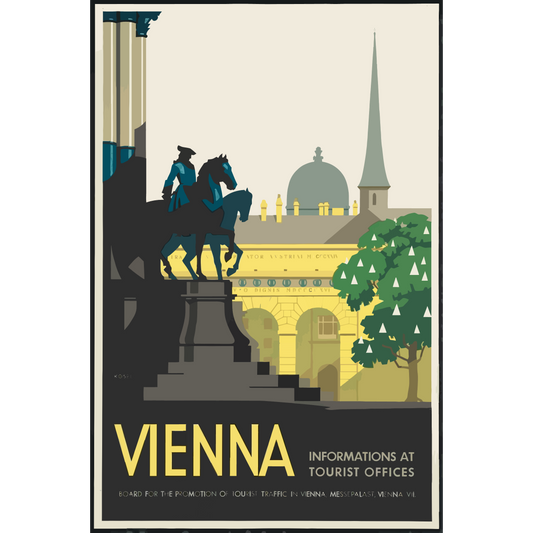 Vintage Travel Poster Vienna
